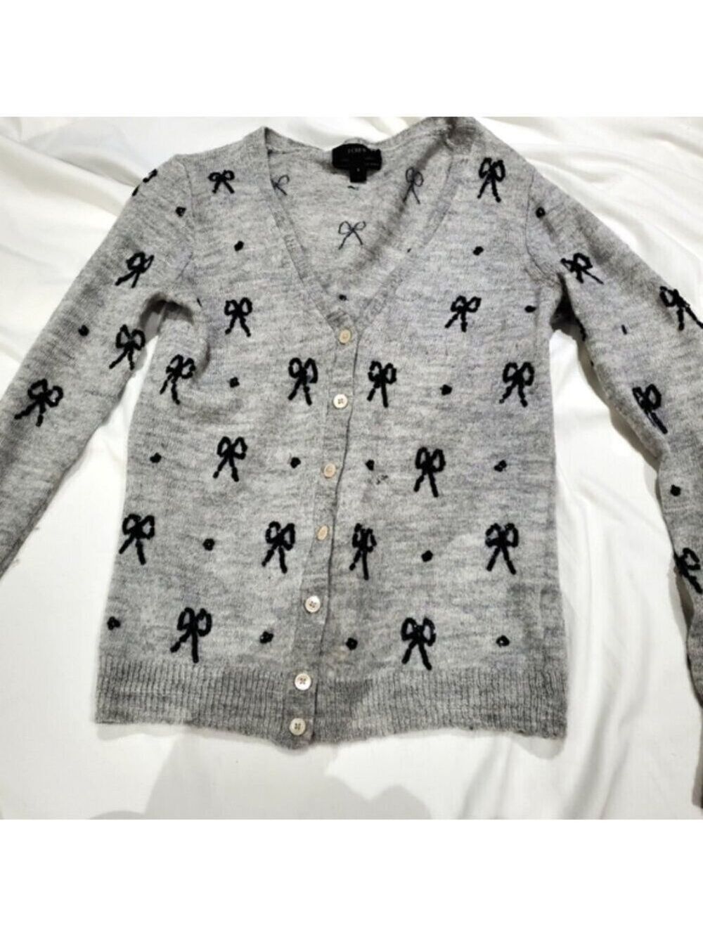 JCREW Alpaca Blend Ribbon Cardigan Small